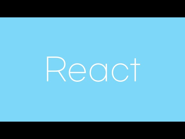 React 2022년 개정판 - 1. 수업소개