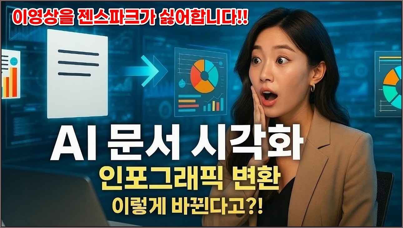 크레딧 걱정 끝!  젠스파크 없이 무료로 시각화 자료 만드는 법 대공개!  | GEMINI 활용법 5편