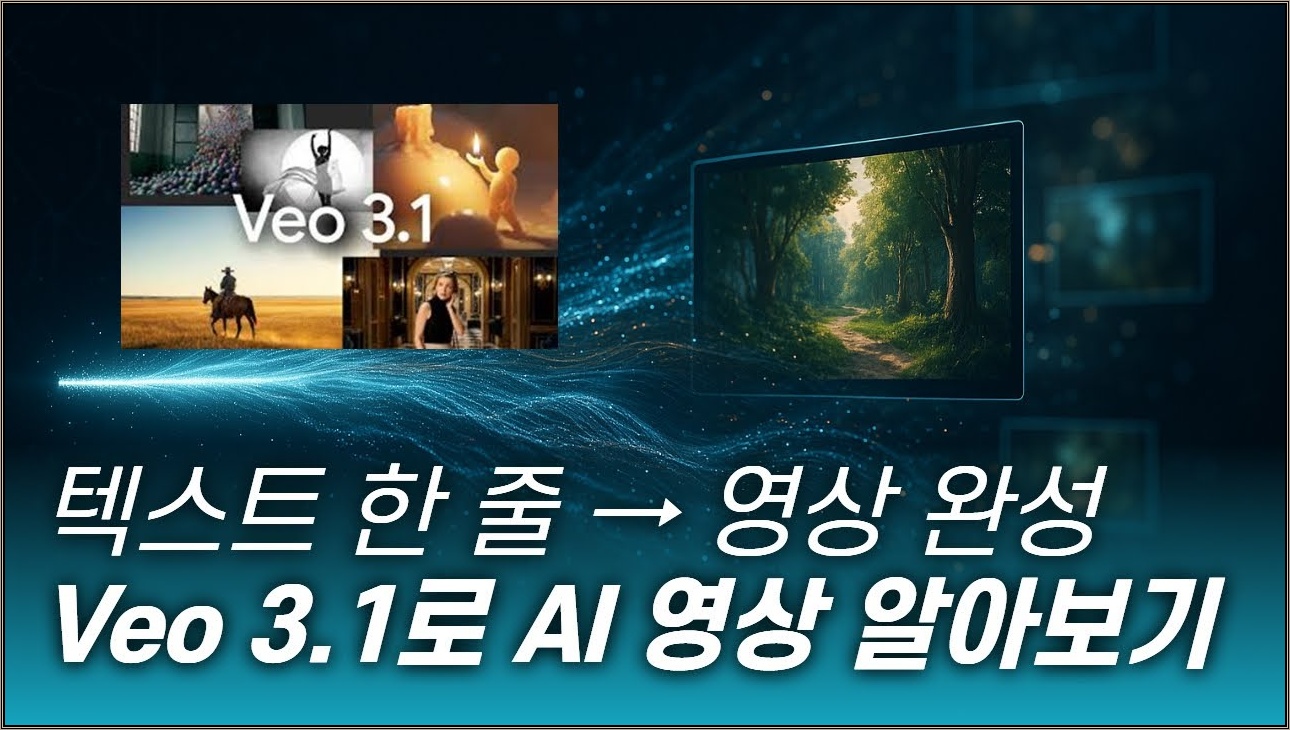 구글 Veo 3.1로 영상 제작하기ㅣ텍스트 한 줄 = 영상 한 컷, Veo 3.1로 접하는 생성 비디오 세계