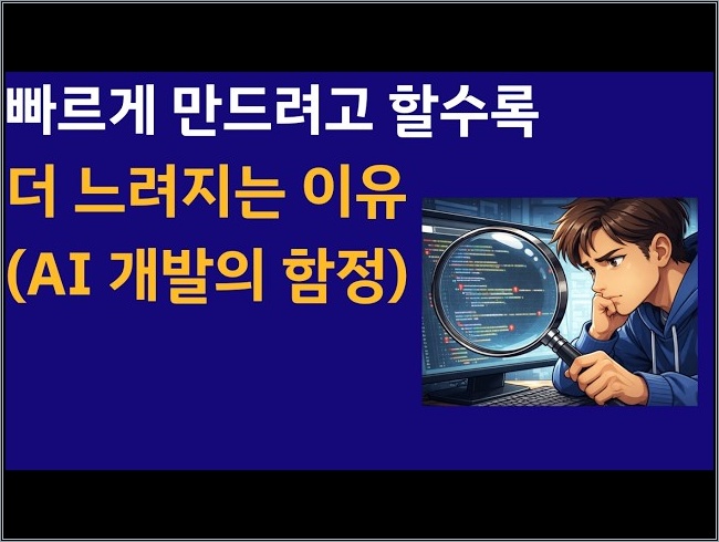 AI 개발, 빠르게 만드려면 깊이 먼저 챙겨야 합니다