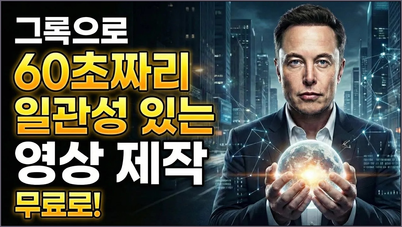 그록으로 60초짜리 일관성 있는 영상을 무료로 쉽게 만드는 방법 (무료 프롬프트 제공)