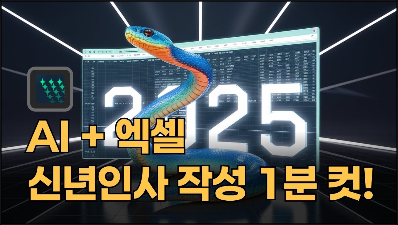 엑셀에서 AI가 만든 신년인사? 1분 만에 끝내는 법