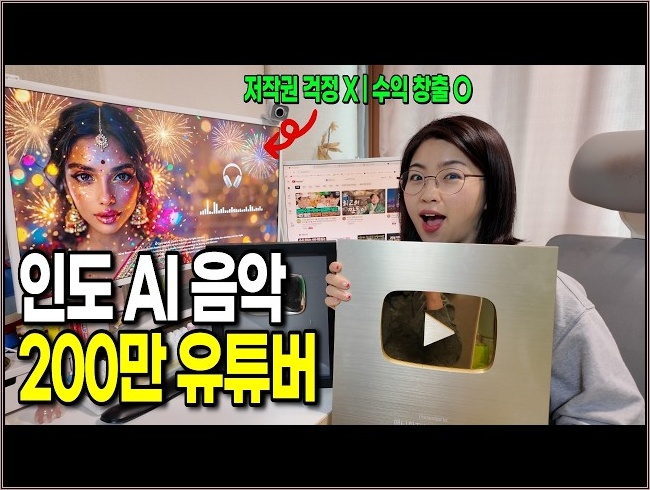 "100만 채널 보다 수익이 높아요" 전세계 음악 만들어 월 2000씩 버는 200만 유튜버 애니한