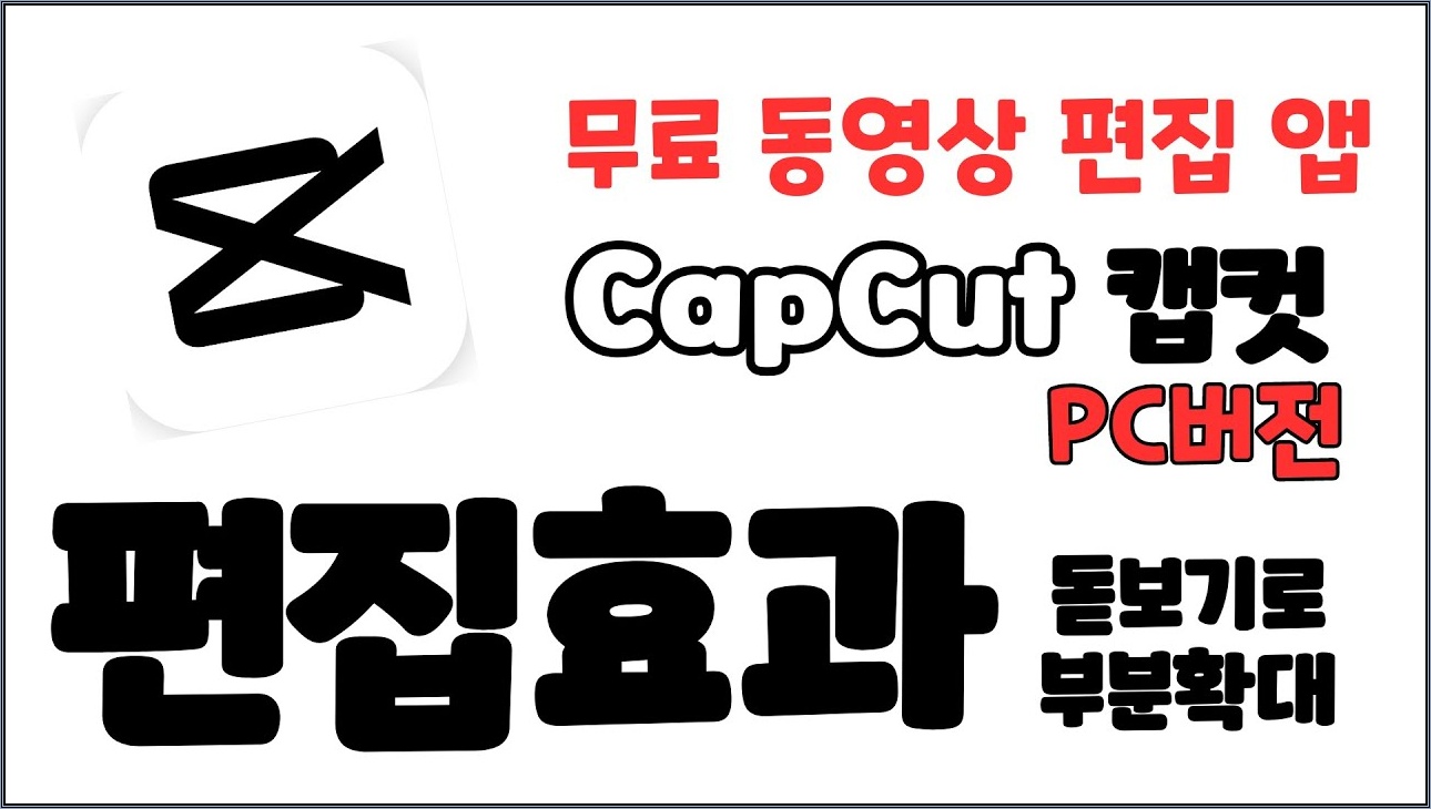 [캡컷 PC버전 기본 사용법] 편집효과 적용하기 / 돋보기 효과 적용하기 / 영상 부분 확대하기