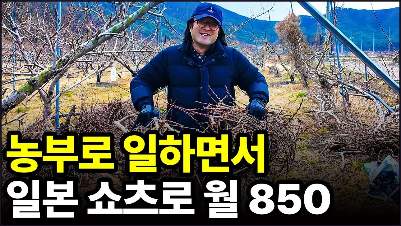 농장에서 일본 쇼츠 만들고 월 850만원 버는 딸 셋 농부 아빠