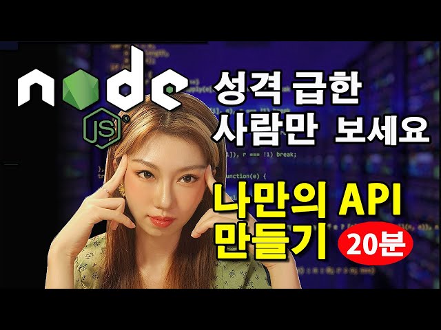 맘에드는 API못 찾았을 때 보세요 | NODEJS 속성강의 ?