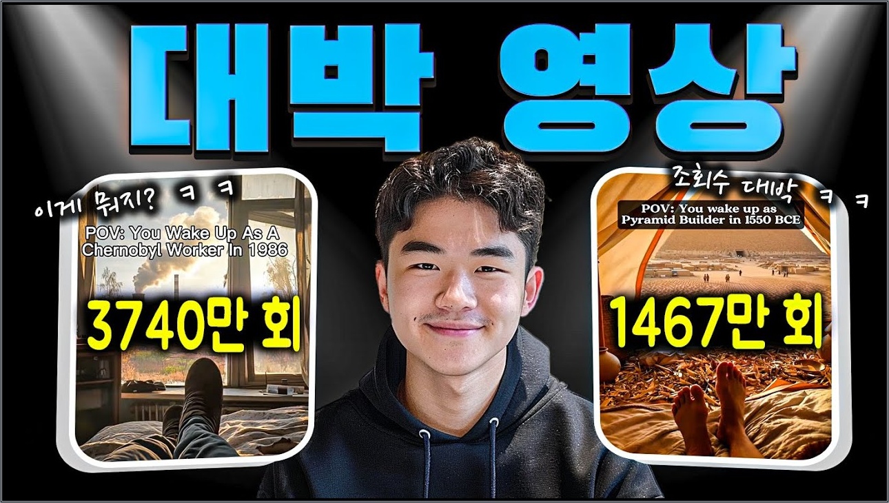 1인칭 시점 AI 영상으로 단 한 달만에 3,740만 회 조회수를 달성한 방법 (국내 최초 공개)