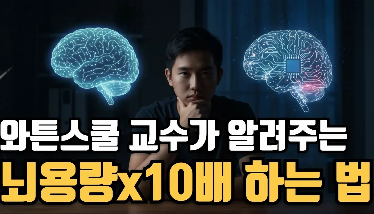 와튼스쿨 교수가 알려주는 뇌용량 10배 업그레이드 하는 법 (유료 광고 포함)