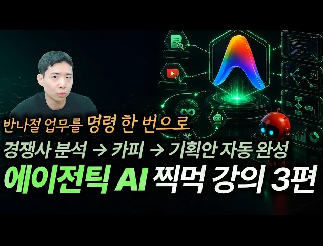 에이전틱 AI 찍먹 강의 3편 - MCP 장착하고 경쟁사 분석부터 기획안까지 자동화 | 반나절 걸리던 업무 명령 한번에 딸깍하자 #AI마케팅 #마케팅교육