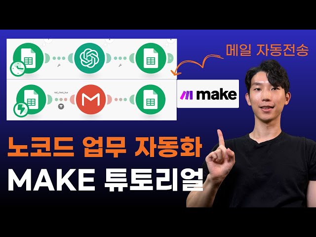 코딩 없이 GPT로 메일 업무 자동화! MAKE 초보자 튜토리얼