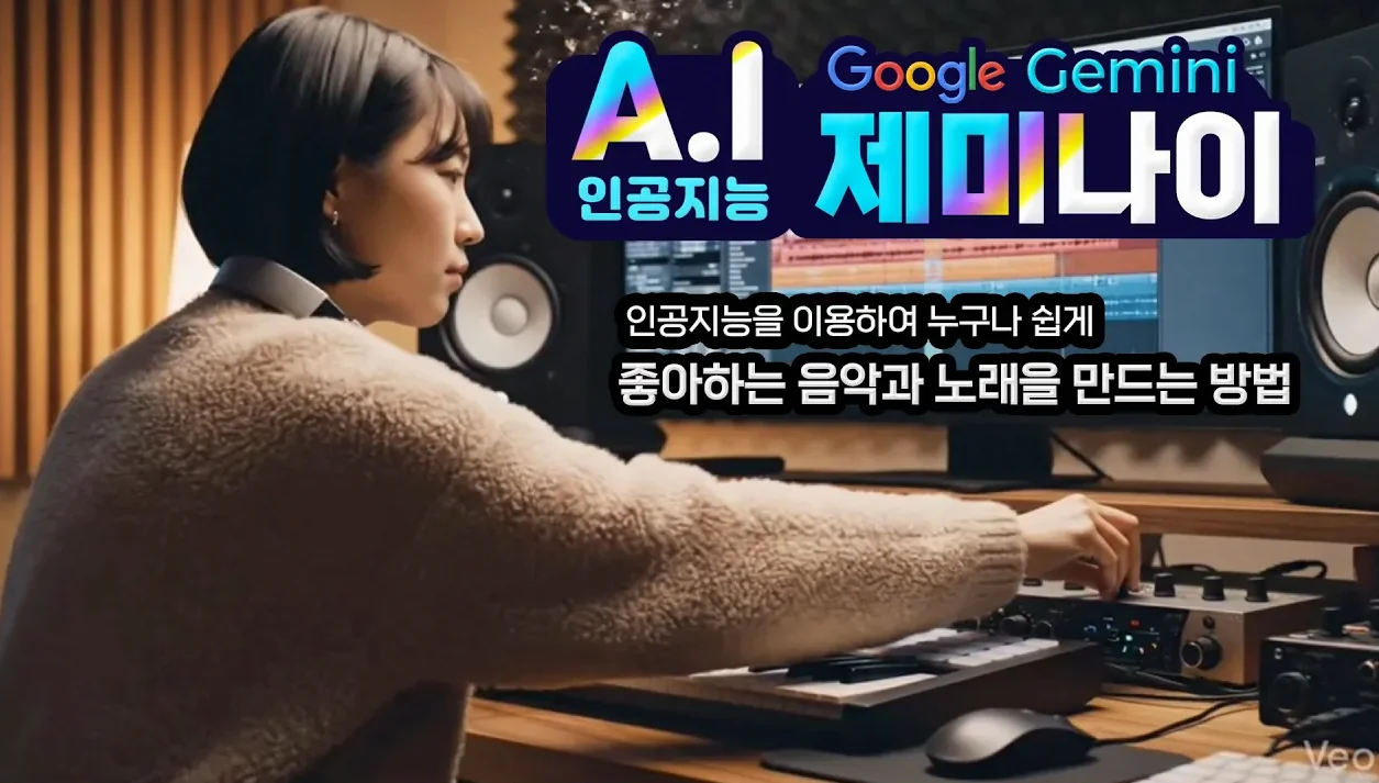 최신 인공지능 제미나이를 이용하여 누구나 쉽게 좋아하는 음악과 노래을 만드는 방법(How to make music using Gemini)