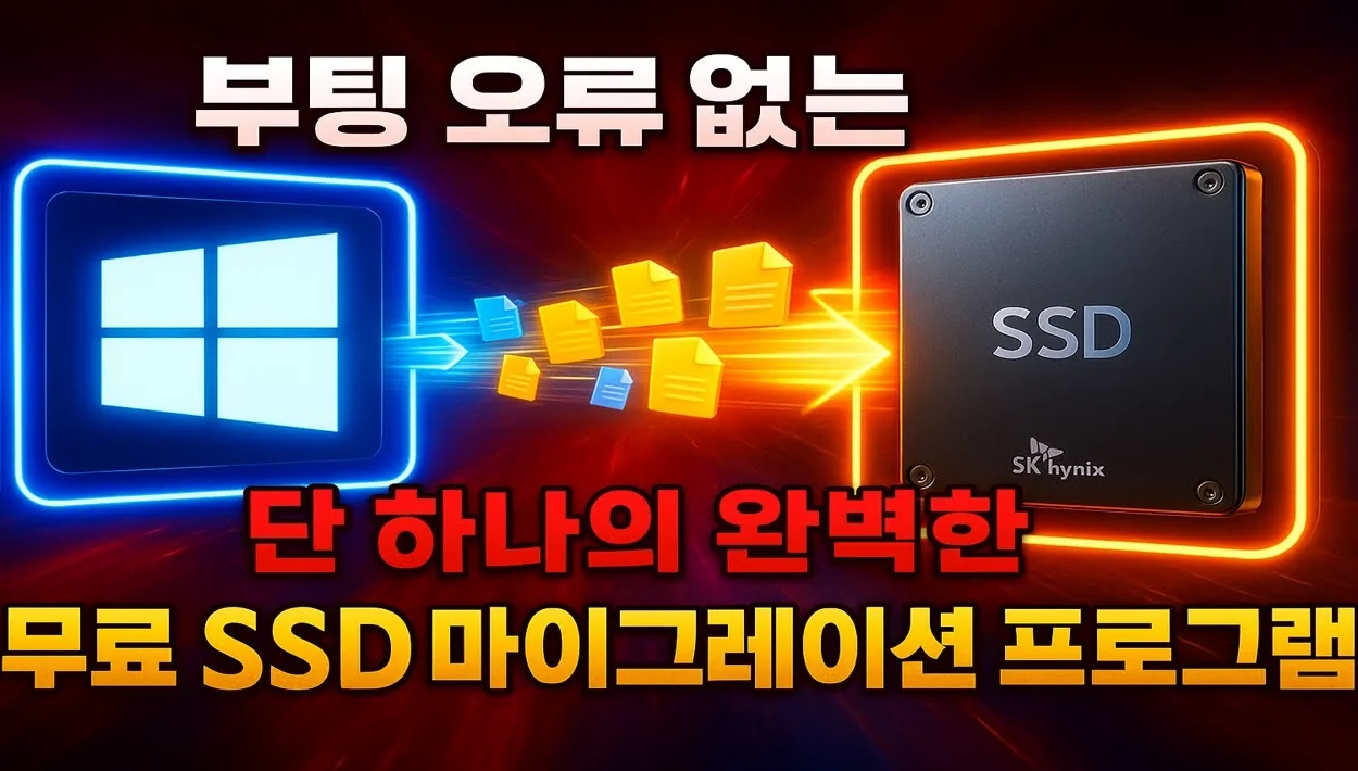 부팅 오류 없는 완벽한 무료 SSD 마이그레이션(윈도우 통 복사) 프로그램