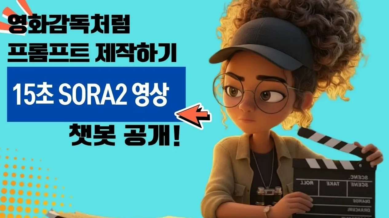 소라2, 15초 영상 프롬프트 챗봇 공개 🎥 초보자도 영화감독처럼 쇼츠 제작하는 법!