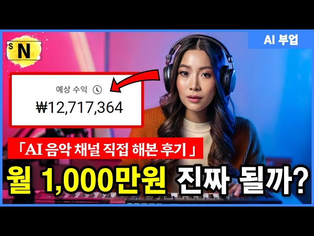 AI 음악으로 진짜 월 1,000만원 벌 수 있을까? (수익 공개)