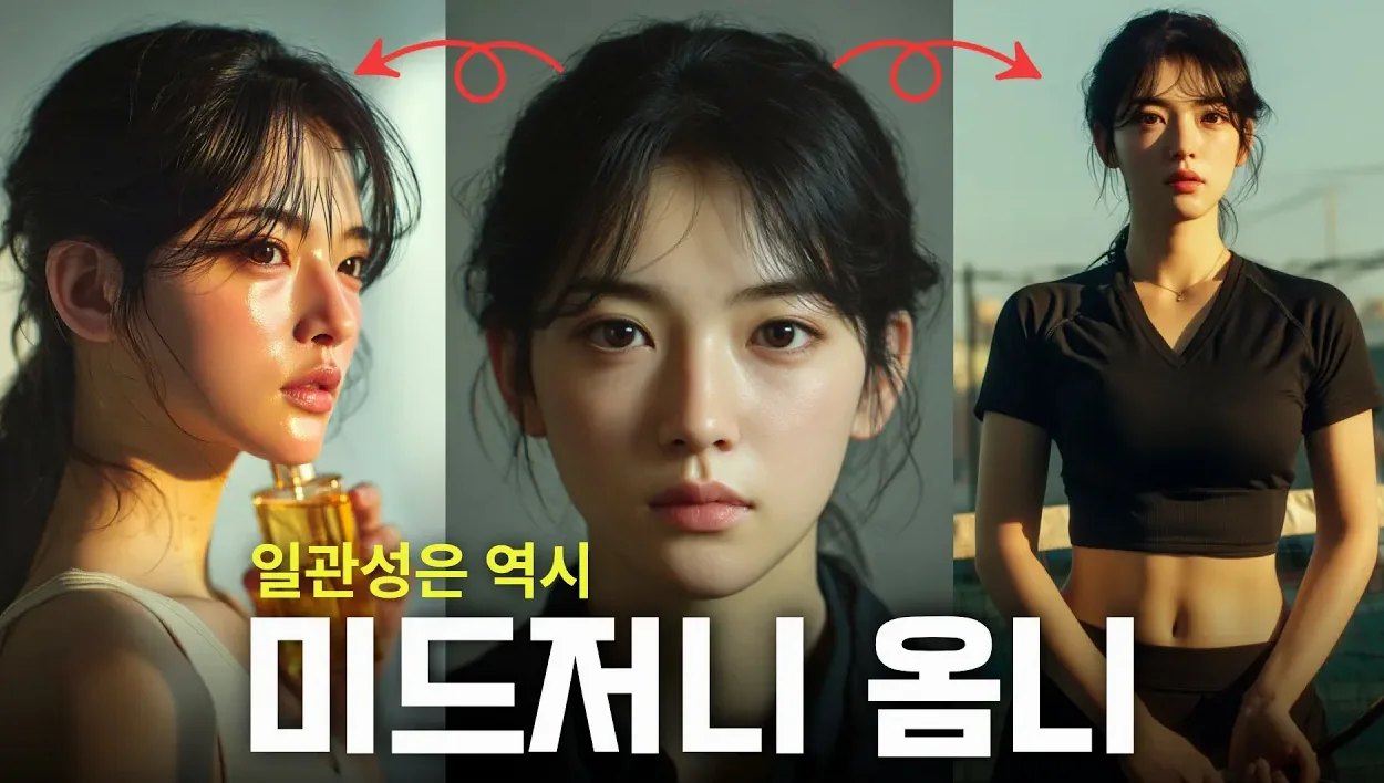 미드저니 옴니, 이렇게 쓰셔야 일관성 유지됩니다. (Midjourney)