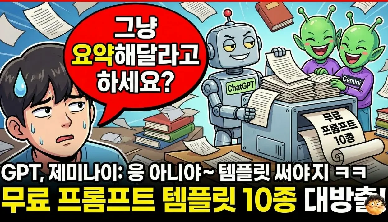 아직도 그냥 요약해달라고 하세요? 분석 프롬프트 10종 무료 배포!