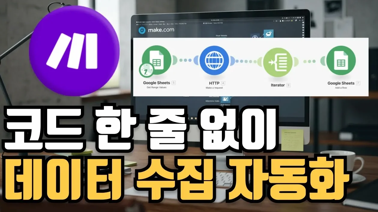 알고보면 간단한 노코드 make.com 사용법 (클릭 한 번으로 대량의 데이터 수집 자동화)