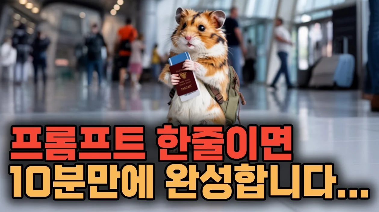 월300 가능한 AI 쇼츠 햄찌 영상! 완벽 초보자용 풀영상 가이드