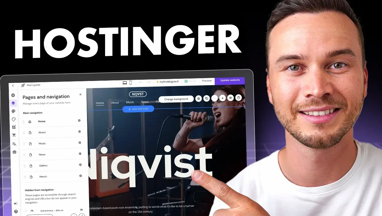 Hostinger 웹사이트 빌더 튜토리얼 2026 (초보자용)