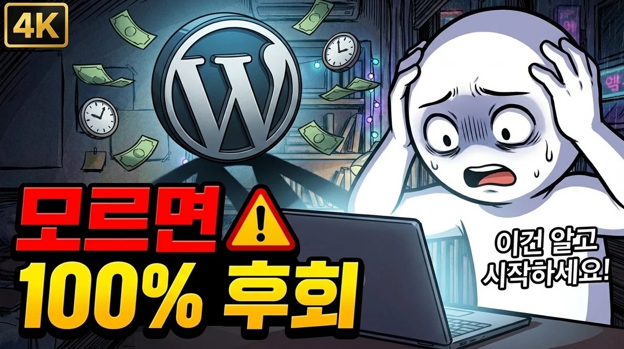 워드프레스 블로그, 시작 전 모르면 100% 후회하는것들