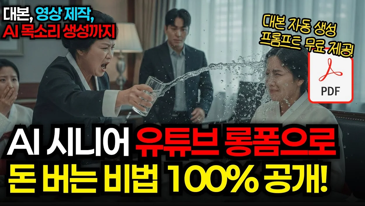 수백만원짜리 AI 유튜브 강의? 이 영상 하나면 끝납니다. 초보자도 따라하는 AI 시니어 롱폼 제작의 모든 것 (+프롬프트 제공 🎁)
