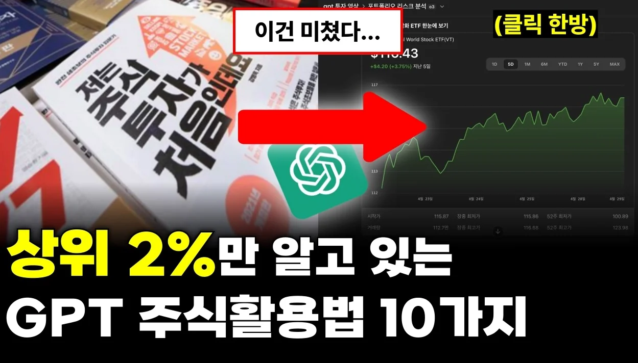 98%는 모르는 진짜 gpt 주식투자 활용법 10가지(프롬프트 제공)