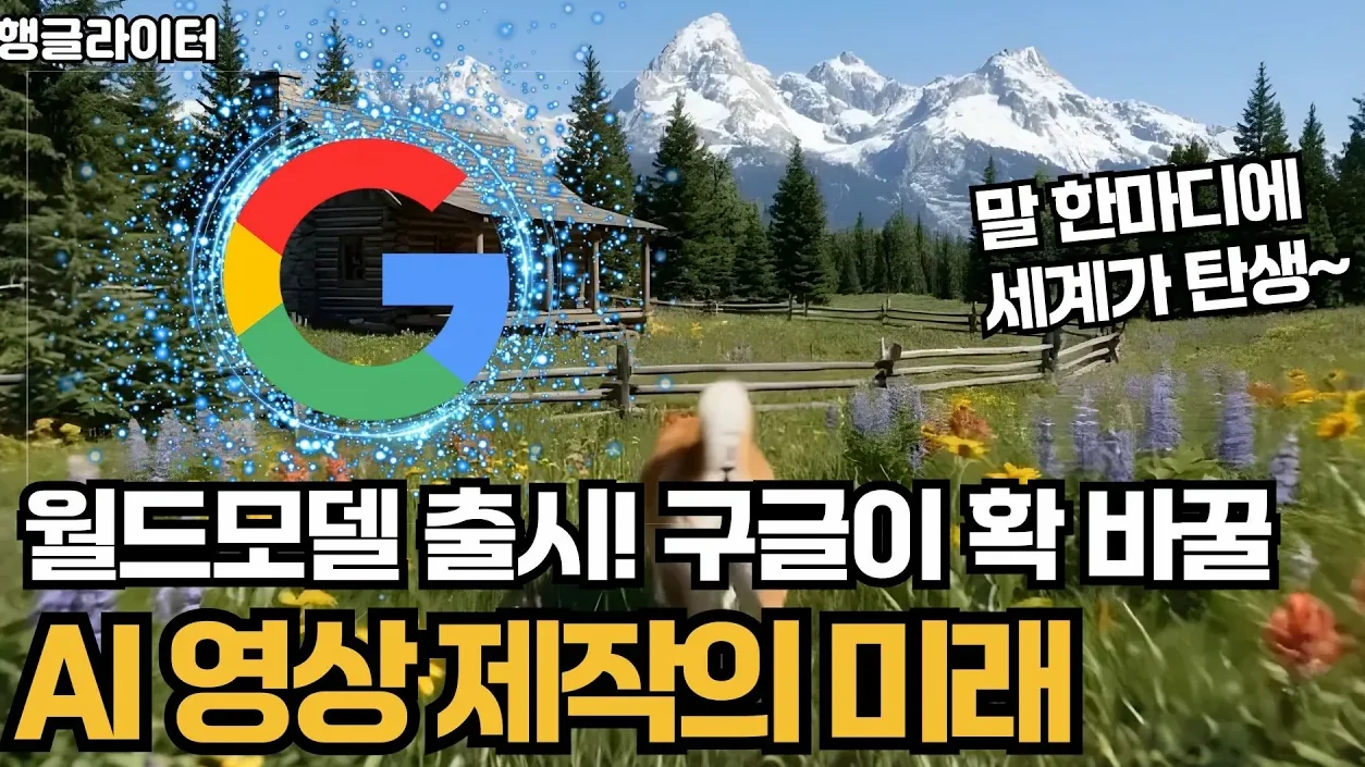 구글 월드모델 Genie 3 출시! 놀라운 실제 사례들, 지니가 바꿀 AI 영상의 다음 단계