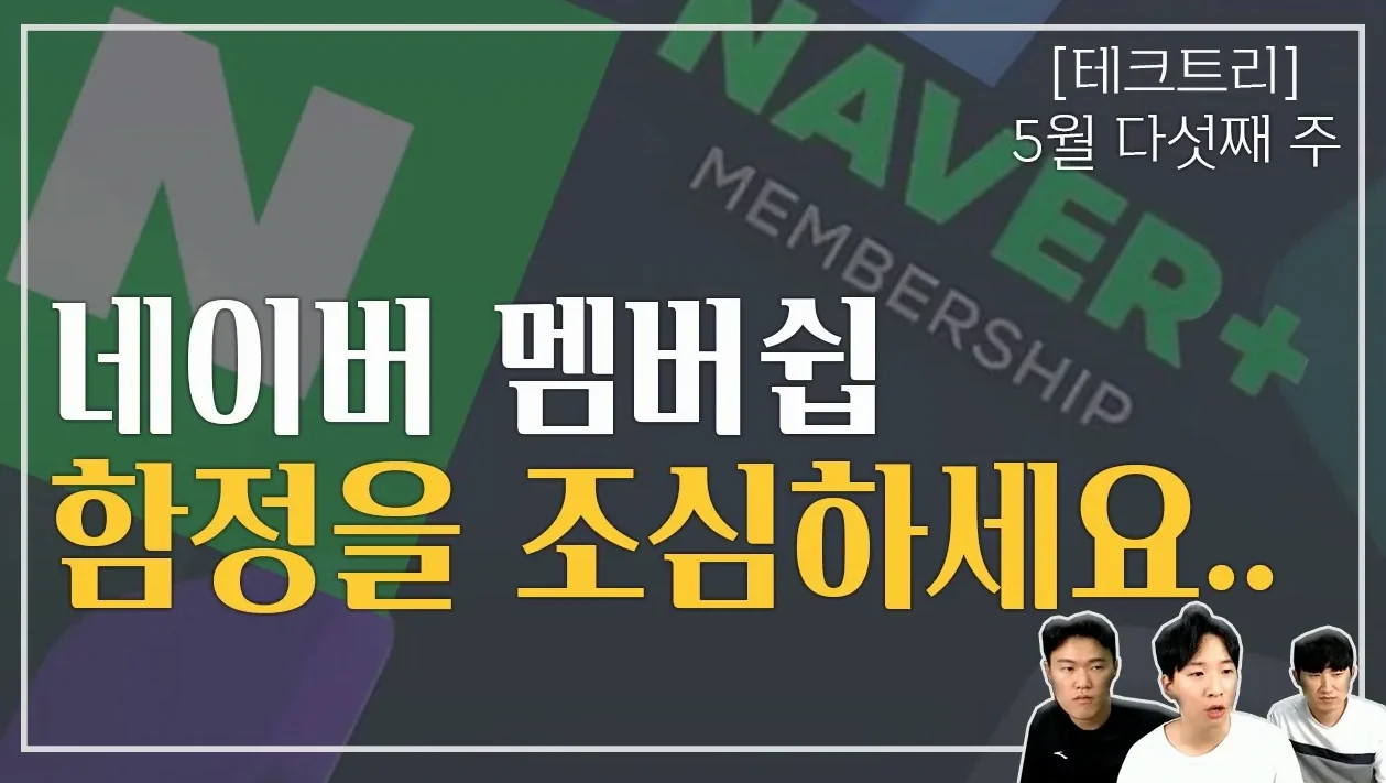 🤑네이버 멤버쉽 출시.. 🧶혜자 테스트 한번 해봤습니다...  | 테크트리 - IT 뉴스