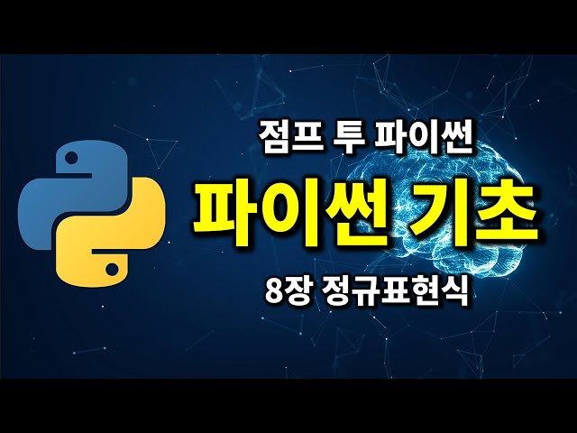 파이썬 기초 - 8장 정규표현식 | 2024 점프 투 파이썬