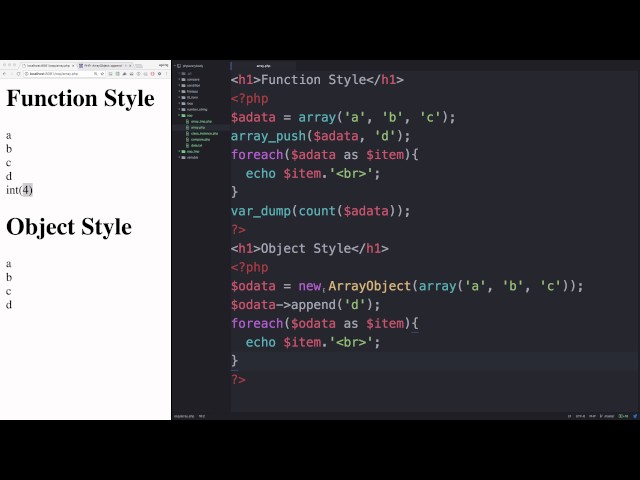 PHP - 객체를 이용해서 배열을 다루기