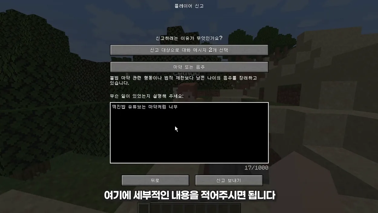 마인크래프트 영구정지 당했습니다 - 주요 포인트 2 - 마인크래프트