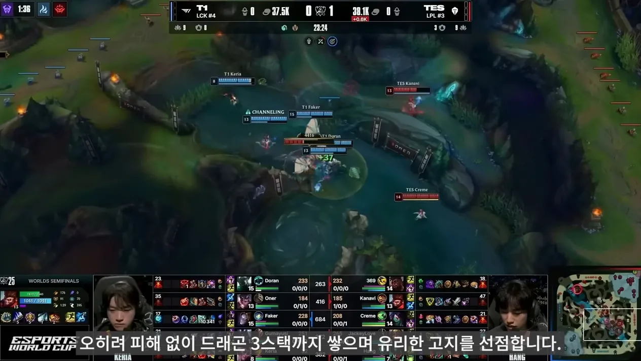 T1에 합류하자 국제전의 아픔을 끊어낸 도란.. 새로운 역사가 시작된 '도오페구케' 최초 쓰리핏까지 달성할 수 있을까? - 주요 포인트 1 - T1