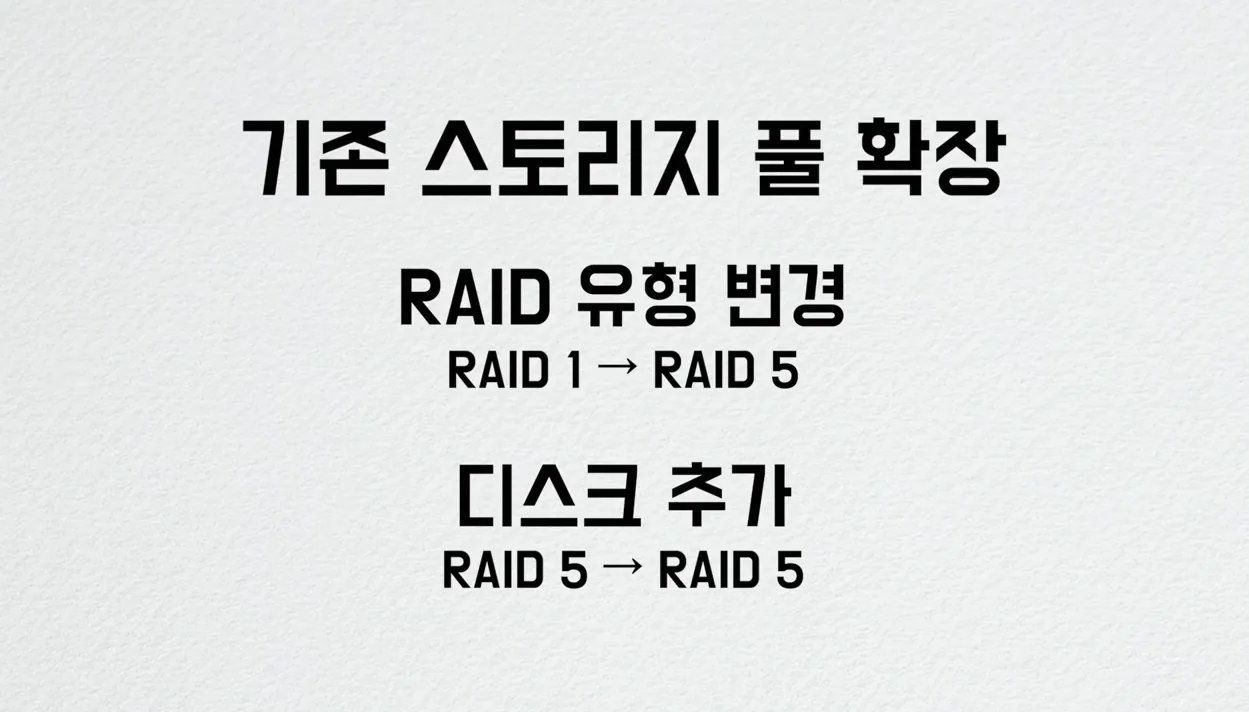 시놀로지 용량 증설하기 | 디스크 추가, 스토리지 풀 확장하기 (DSM 7) - 실전 화면 3 - 시놀로지