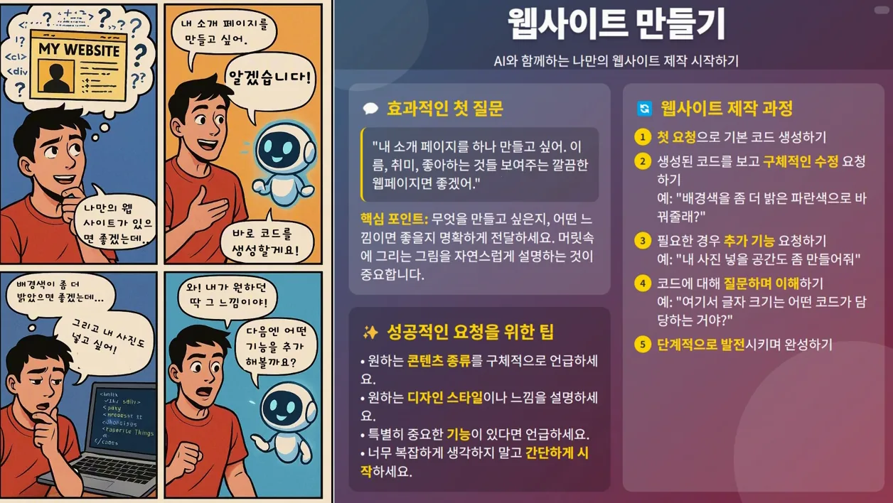 바이브 코딩, AI한테 첫 질문 어떻게 할까? - 현장 스냅 1 - 바이브코딩