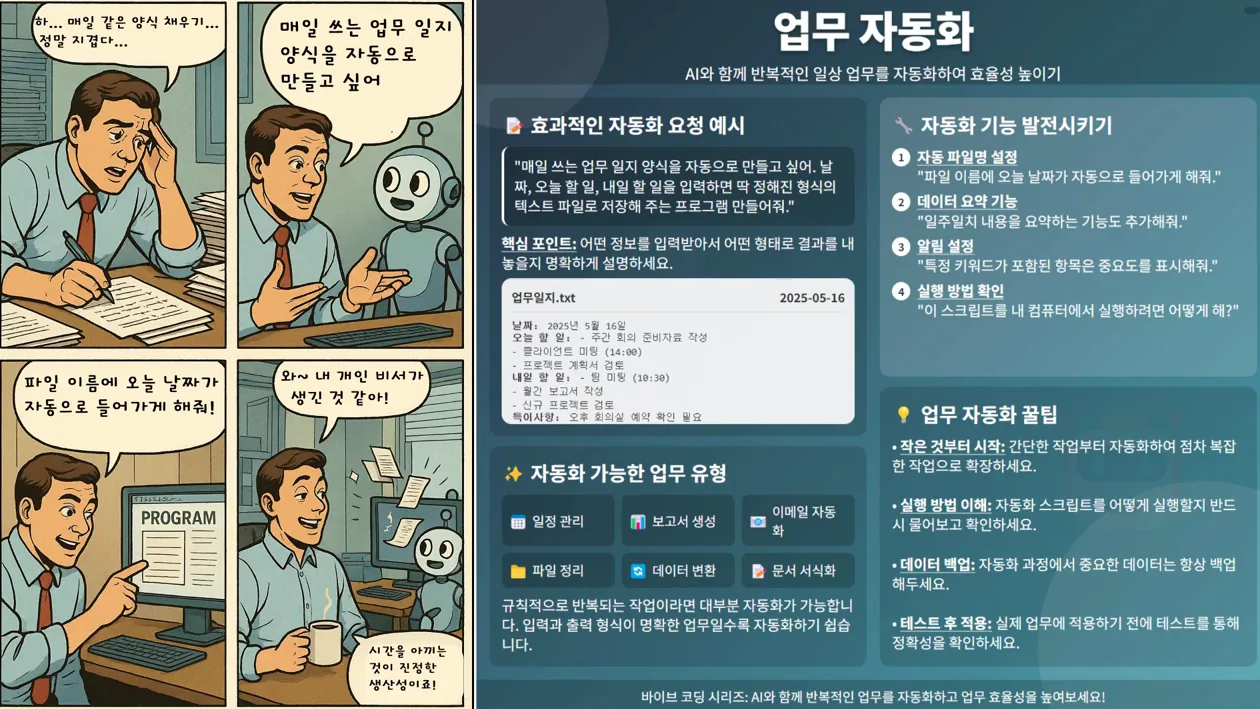 바이브 코딩, AI한테 첫 질문 어떻게 할까? - 실전 화면 3 - 바이브코딩