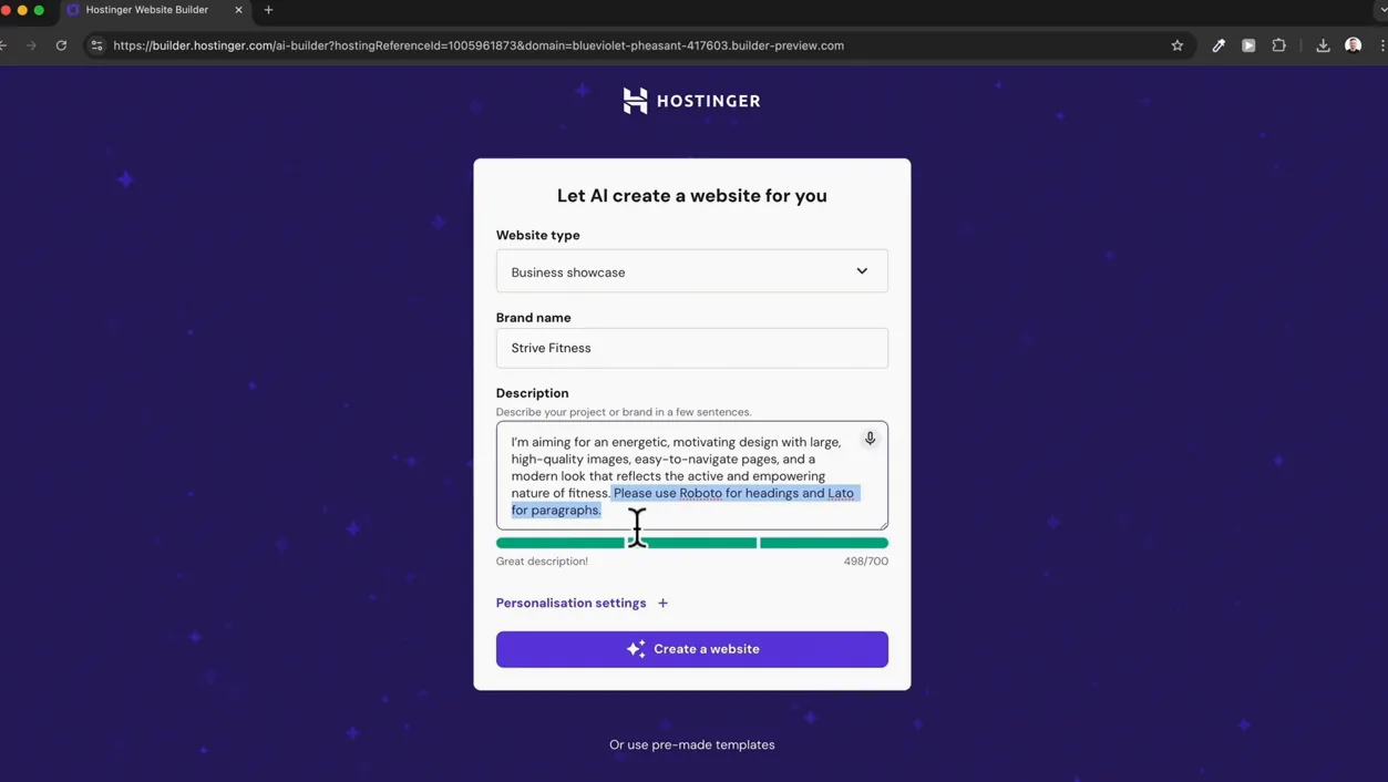 Hostinger 웹사이트 빌더 튜토리얼 2026 (초보자용) - 본문 이미지 1 - 웹사이트빌더