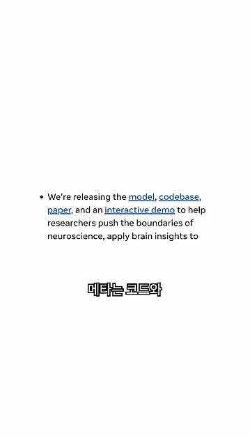 Meta의 뇌 예측 AI - 현장 스냅 3 - Meta