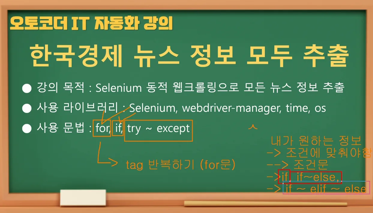 한국경제 뉴스 실시간 자동 수집! 웹 크롤링 완전 정복 [1편] 🚀 - 참고 컷 2 - 웹크롤링