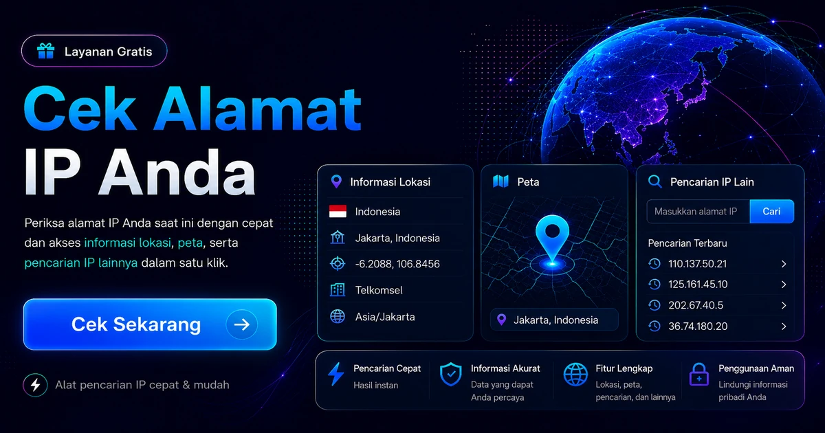 Cek IP — MyIP IDC hosting server dan game server harga terjangkau