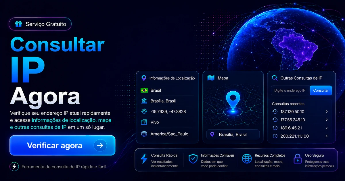 Meu IP — MyIP IDC hospedagem de servidores e servidor de jogos com preço acessível